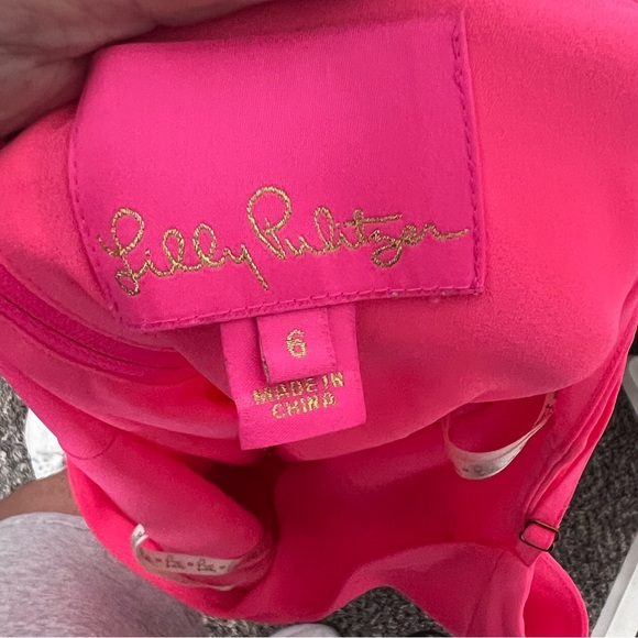 Lilly Pulitzer Alisa Wrap Dress in‎ Aura Pink - Picture 6 of 8